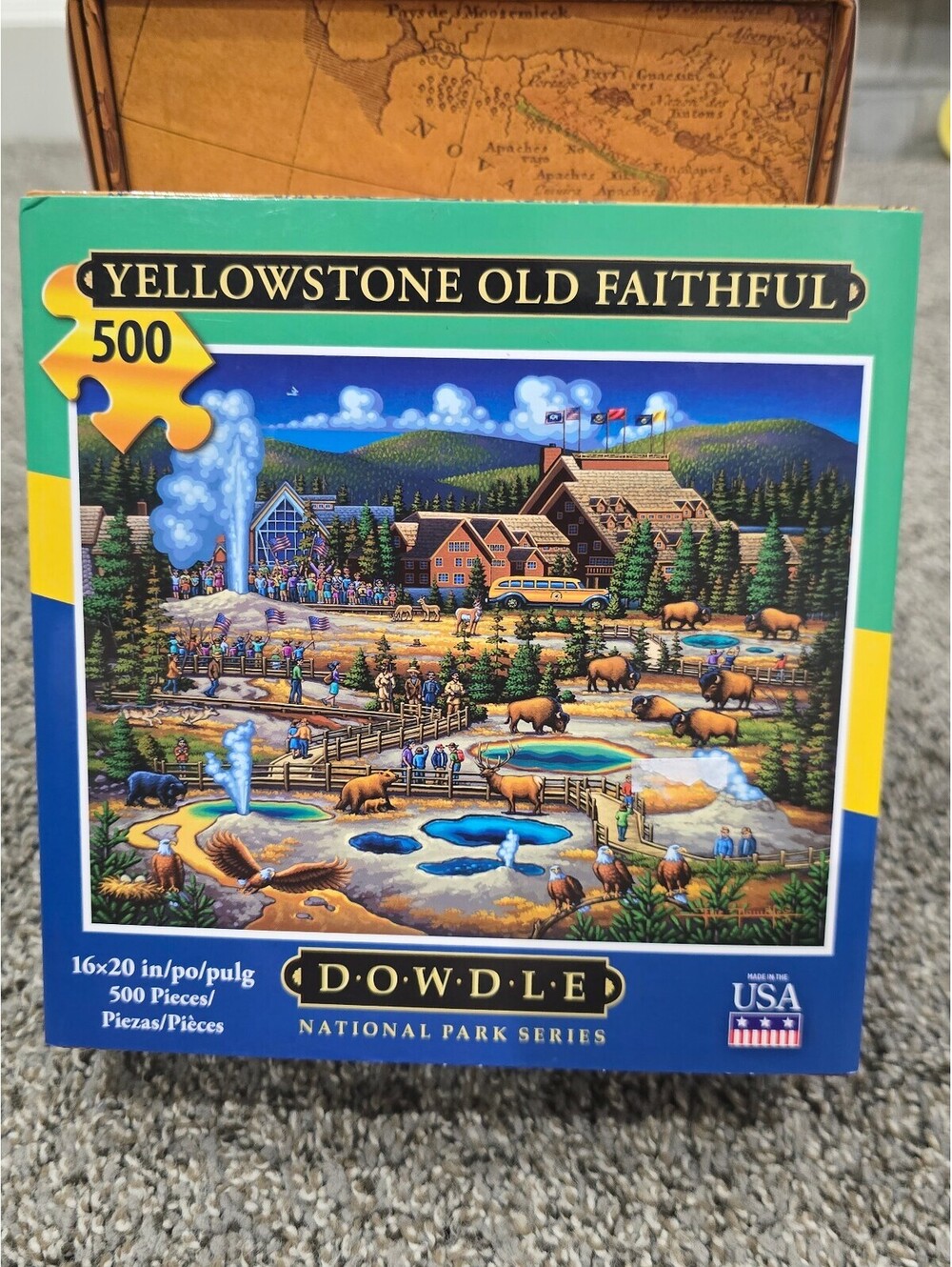 Dowdle Puzzles Yellowstone Old Faithful 500 Piece Jigsaw Puzzle